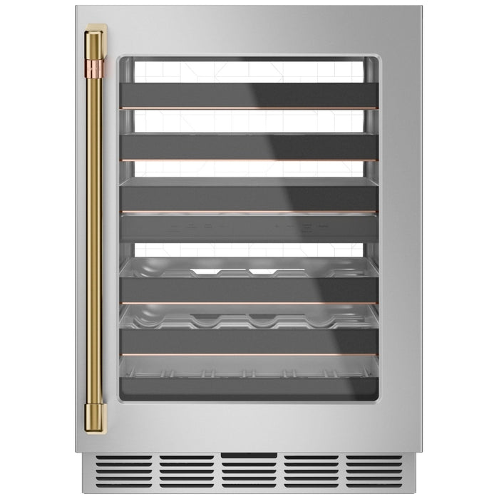 Café Brushed Brass Wine/Beverage Centre Handle Kit - CXQW1H1PPCG