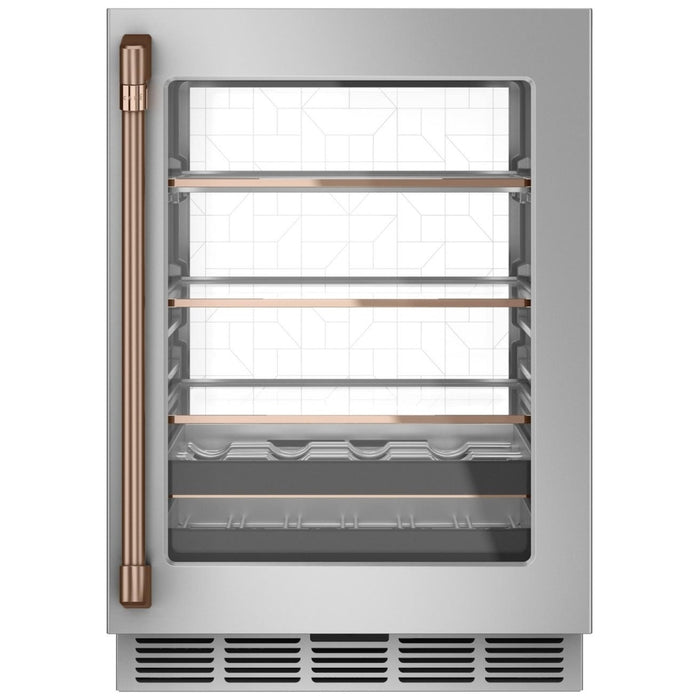 Café Brushed Copper Wine and Beverage Centre Handle Kit - CXQW1H1PPCU