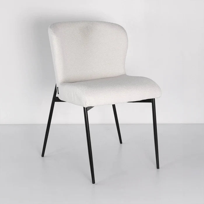 [Coming Soon] Ashby White Boucle Dining Chair - DC105