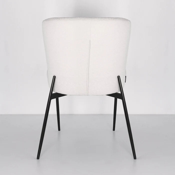 [Coming Soon] Ashby White Boucle Dining Chair - DC105