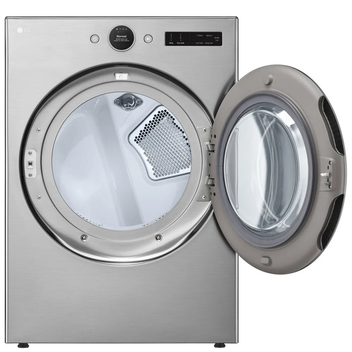 LG DLEX5500V Electric Dryer, 27 inch Width, 7.4 cu. ft. Capacity, Steam Clean, 5 Temperature Settings, Stackable, Wifi Enabled, Graphite Steel colour