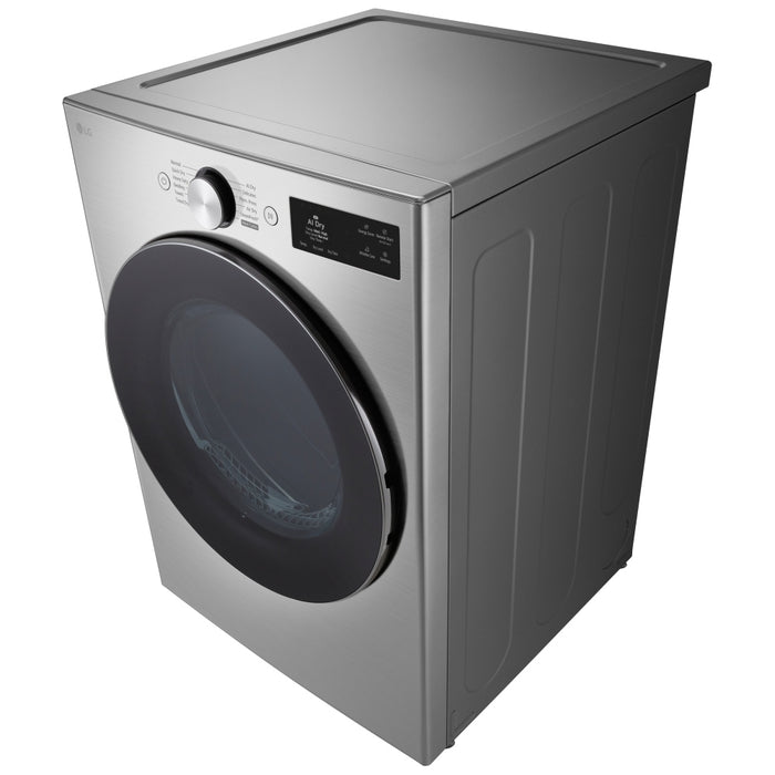 LG DLEX5800V Electric Dryer, 7.4 cu. ft. Dryer Capacity, 26 Dry Cycles, Steam Clean, 5 Temperature Settings, Vented, Stackable, Wifi Enabled, Graphite Steel colour