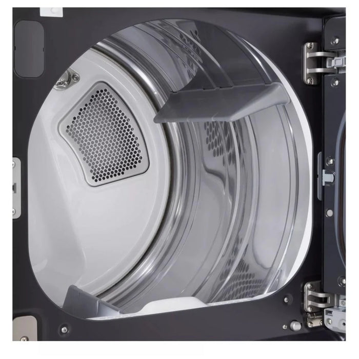 LG DLEX8600BE Electric Dryer, 7.3 cu. ft. Dryer Capacity, Steam Clean, 5 Temperature Settings, Wifi Enabled, Matt Black colour