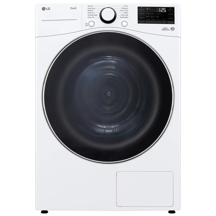 LG DLHC3602W Electric Dryer, 7.8 cu. ft. Dryer Capacity, 11 Dry Cycles, 2 Temperature Settings, Ventless - Heat Pump, Stackable, White colour Ventless (Heat Pump)