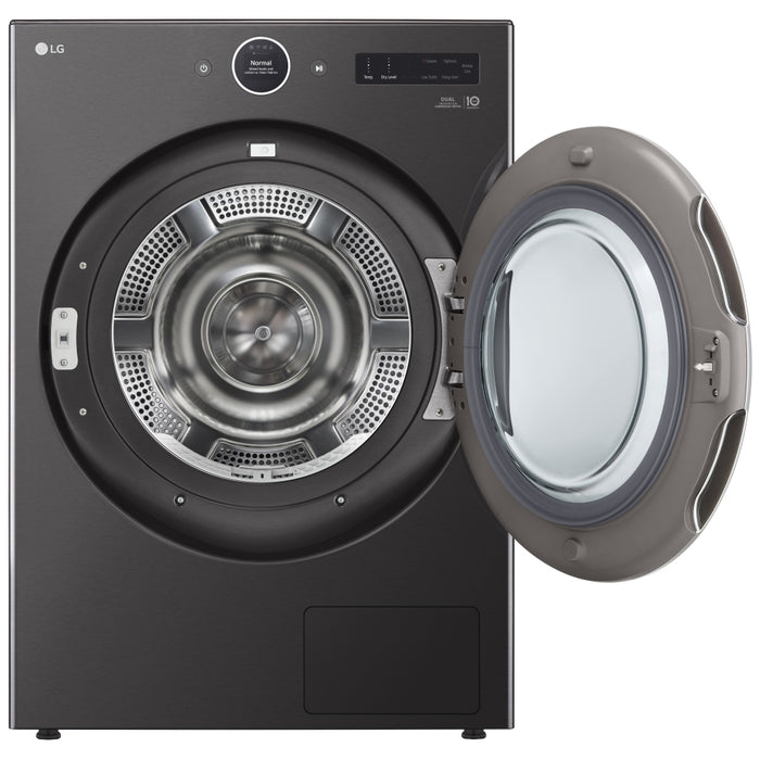 LG DLHC6702B Electric Dryer, 27 inch Width, 7.8 cu. ft. Capacity, Stackable, Wifi Enabled, Black Stainless Steel