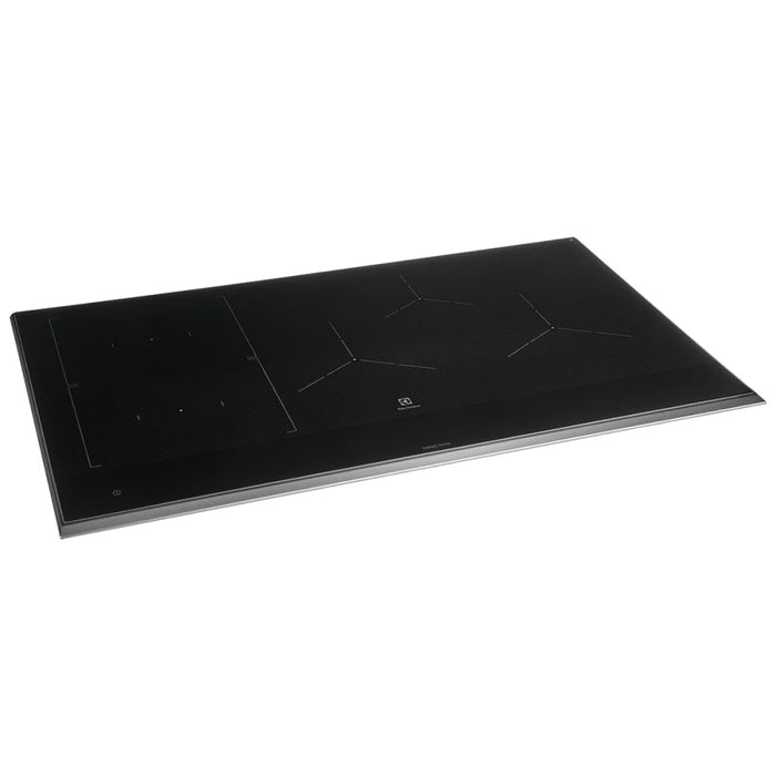 Electrolux ECCI3668AS Induction Cooktop, 36 inch Exterior Width, 5 Burners, 3,600 Watts Highest Burner Element, Black / Stainless Steel colour
