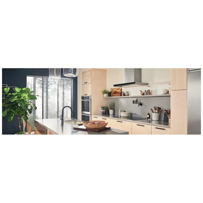 Electrolux ECVW3662AS Range Hood, 36 inch Exterior Width, Chimney, Wall Mounted, 412 CFM, Inside / Recirculating, LED, Charcoal Filters, Stainless Steel colour