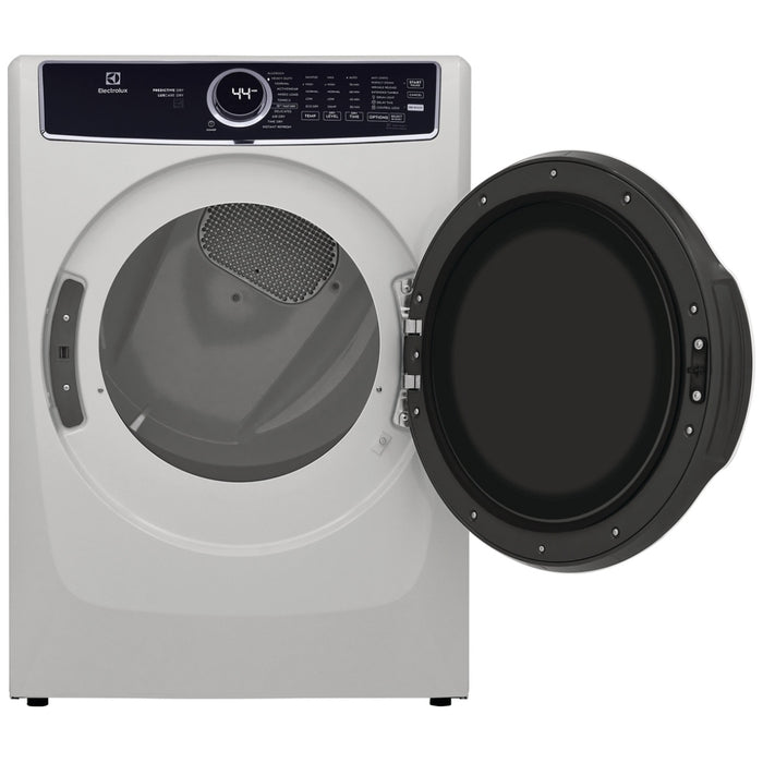 Electrolux Gas Dryer ELFG7637AW - Front-loading white gas dryer with advanced features.