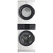 Electrolux ELTE730CAW 27 inches Washer & Dryer Set with LuxCare® Wash System, 1100 RPM - Front view.