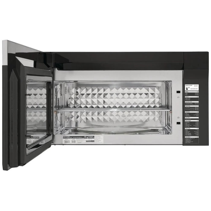 Electrolux EMOW1911AS Over the Range Microwave, 30 inch Exterior Width, 1.9 cu. ft. Capacity, 400 CFM, Convection, 1,350 W Watts, Stainless Steel Interior, LED, Black / Stainless Steel colour