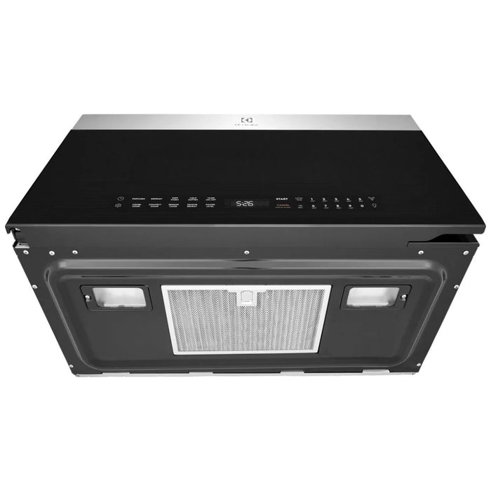 Electrolux EMOW1911AS Over the Range Microwave, 30 inch Exterior Width, 1.9 cu. ft. Capacity, 400 CFM, Convection, 1,350 W Watts, Stainless Steel Interior, LED, Black / Stainless Steel colour