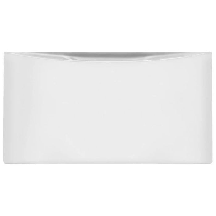 Electrolux EPWD257UIW Pedestal - White pedestal stand for laundry appliances.