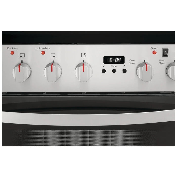 Frigidaire FCFE242CAS Electric Range, 24 inch Exterior Width, Convection, 4 Burners, 1.9 cu. ft. Capacity, Storage Drawer