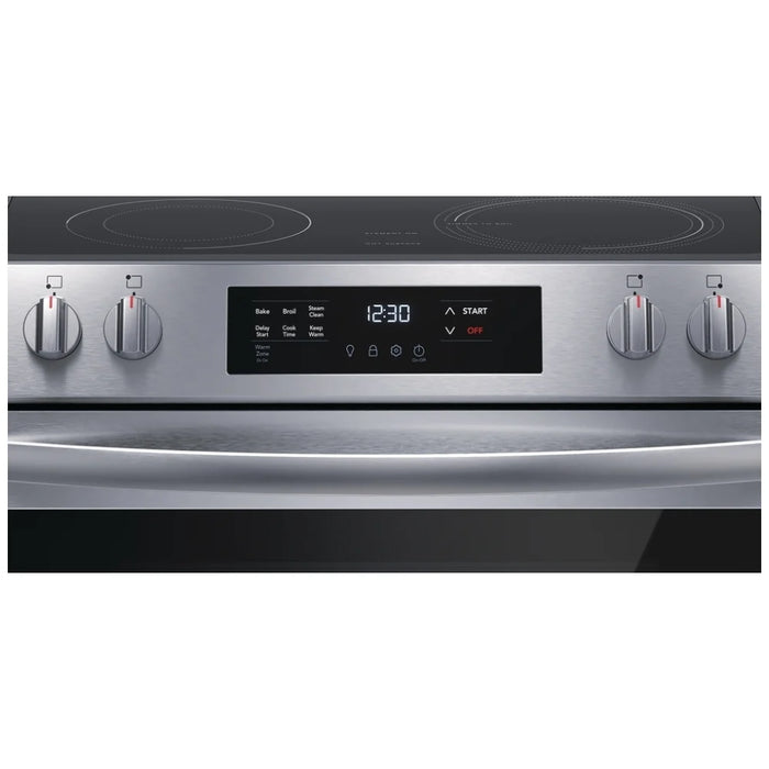 Frigidaire FCFE306CAS Electric Range, 30 inch Exterior Width, 5 Burners, 5.3 cu. ft. Capacity, Storage Drawer