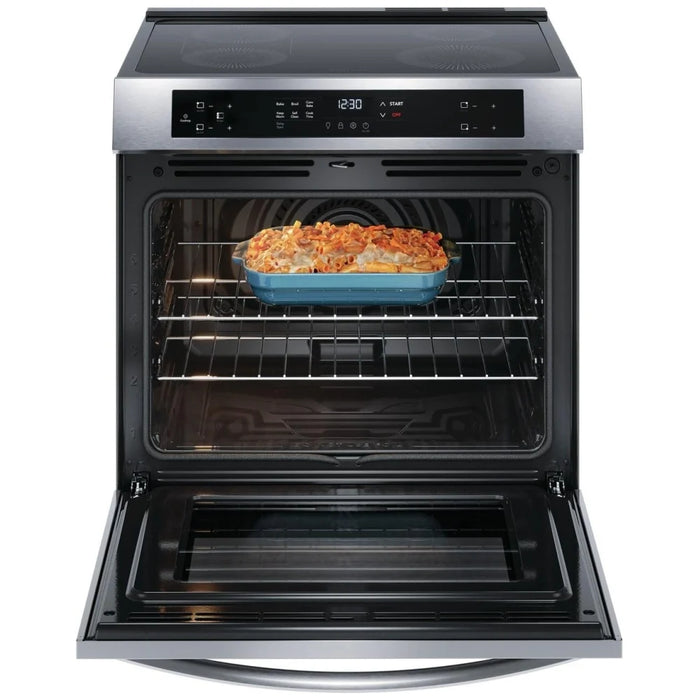 Frigidaire FCFI308CAS Induction Range, 30 inch Exterior Width, Self Clean, Convection, 4 Burners, 5.3 cu. ft. Capacity, Storage Drawer