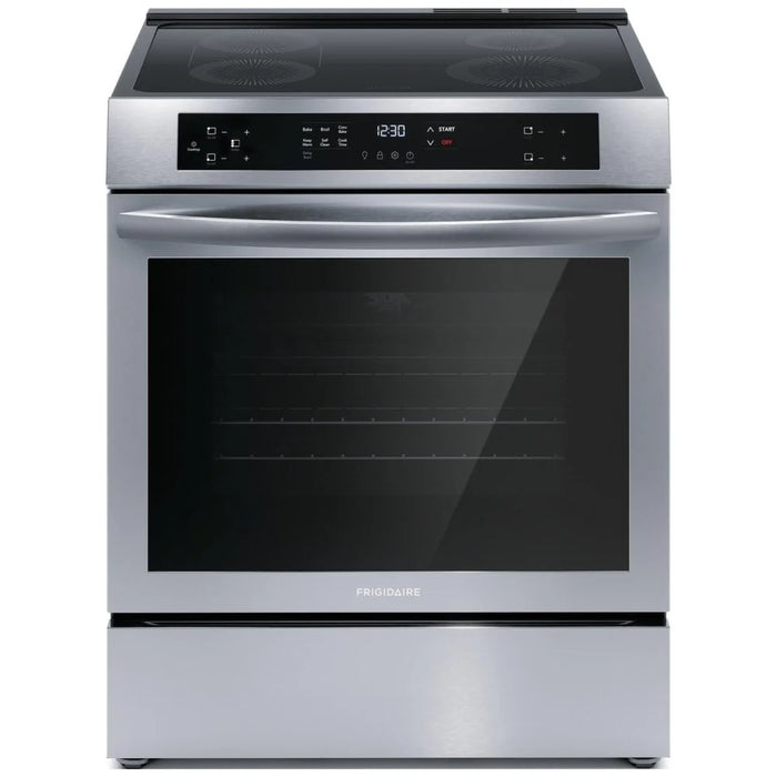 Frigidaire FCFI308CAS Induction Range, 30 inch Exterior Width, Self Clean, Convection, 4 Burners, 5.3 cu. ft. Capacity, Storage Drawer