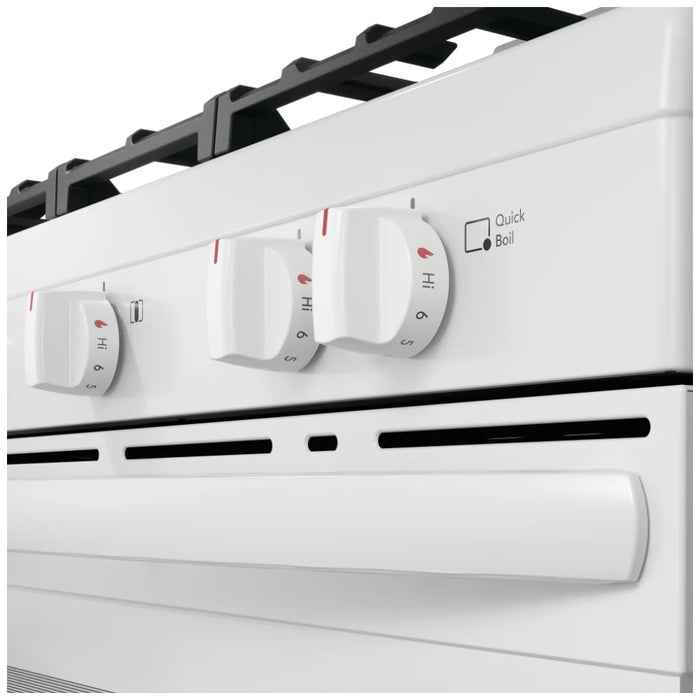 Frigidaire FCRG3062AW Gas Range, 30 inch Exterior Width, Self Clean, 5 Burners, 5.1 cu. ft. Capacity, 1 Ovens, White 