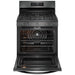 Frigidaire FCRG3083AD Gas Range, 30 inch Exterior Width, Self Clean, Convection, 5 Burners, 5.1 cu. ft. Capacity, Storage Drawer, Air Fry, 1 Ovens, Black Stainless Steel colour
