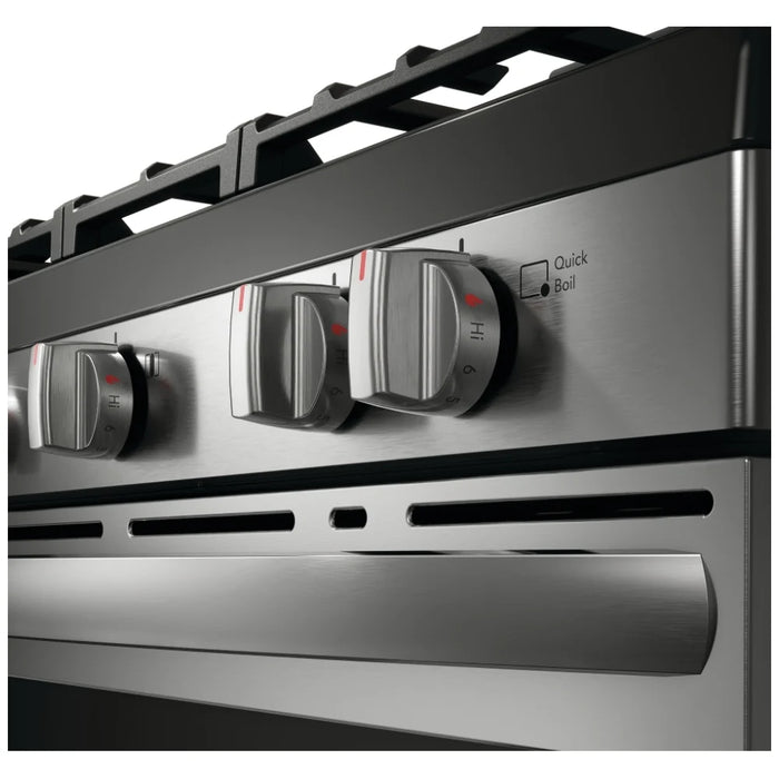 Frigidaire FCRG3083AS Gas Range, 30 inch Exterior Width, Self Clean, Convection, 5 Burners, 5.3 cu. ft. Capacity, Air Fry, Stainless Steel colour
