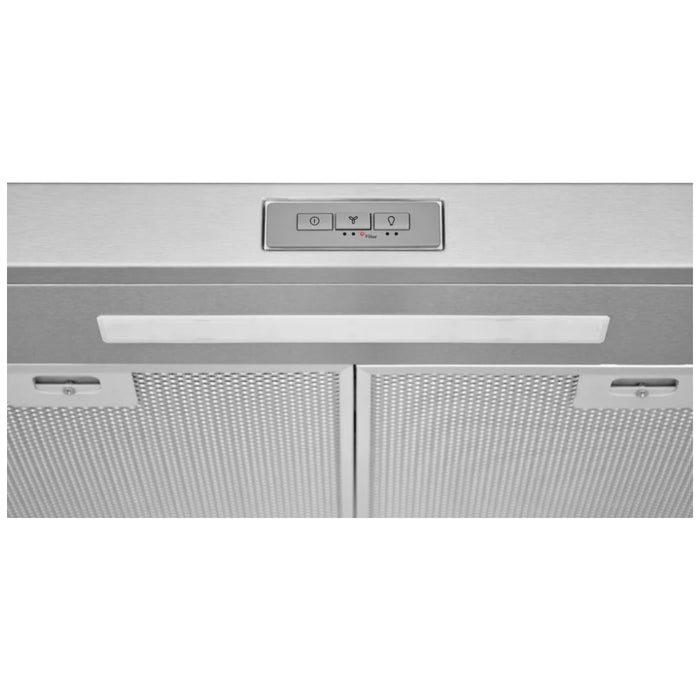 Frigidaire FCVW3052AS Range Hood, 30 inch Exterior Width, Under-Cabinet, 2, 220 CFM, 2.7, LED, Dishwasher Safe Filters, 2, Stainless Steel colour