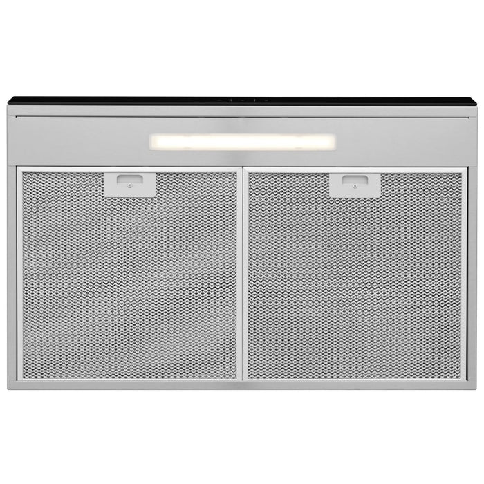 Frigidaire FCVW3062AS Range Hood, 30 inch Exterior Width, Under-Cabinet, Under-Cabinet, 330 CFM, 10.1, LED, Dishwasher Safe Filters, Aluminum Mesh & Charcoal Filters, Stainless Steel colour