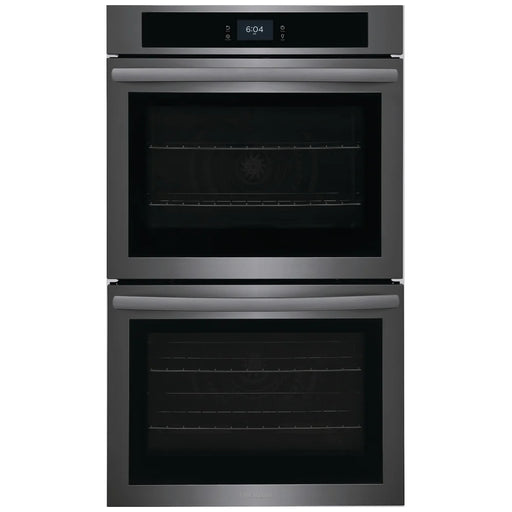 Frigidaire FCWD3027AD Double Wall Oven, 30 inch Exterior Width, Convection, Self Clean, 10.6 cu. ft. Capacity, Black Stainless Steel colour
