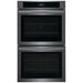 Frigidaire FCWD3027AD Double Wall Oven, 30 inch Exterior Width, Convection, Self Clean, 10.6 cu. ft. Capacity, Black Stainless Steel colour
