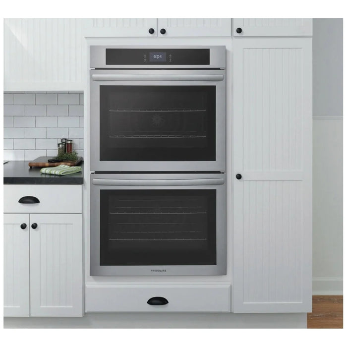 Frigidaire FCWD3027AS Double Wall Oven, 30 inch Exterior Width, Convection, Self Clean, 10.6 cu. ft. Capacity, Stainless Steel