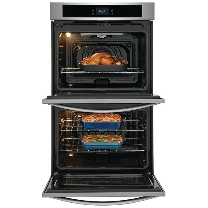 Frigidaire FCWD3027AS Double Wall Oven, 30 inch Exterior Width, Convection, Self Clean, 10.6 cu. ft. Capacity, Stainless Steel