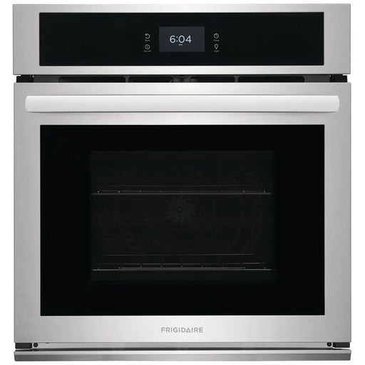 Frigidaire FCWS2727AS Single Wall Oven, 27 inch Exterior Width, Convection, Self Clean, 3.8 cu. ft. Capacity, Stainless Steel colour
