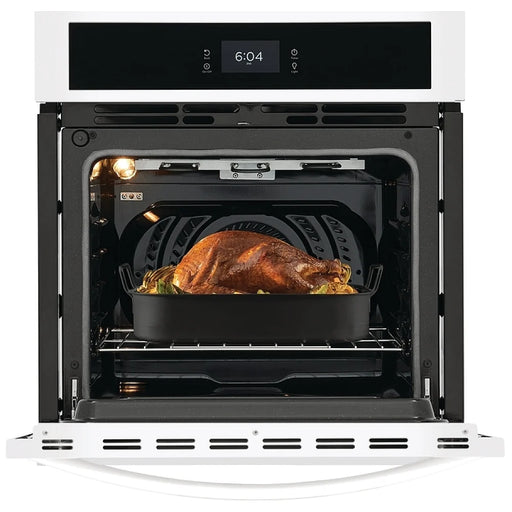 Frigidaire FCWS2727AW Single Wall Oven, 27 inch Exterior Width, Convection, Self Clean, 3.8 cu. ft. Capacity, White