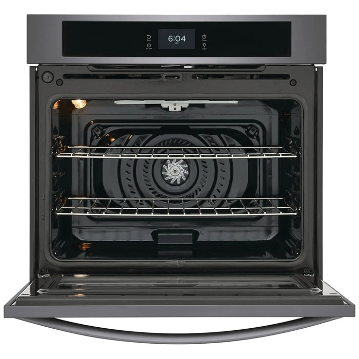 Frigidaire FCWS3027AD Single Wall Oven, 30 inch Exterior Width, Convection, Self Clean, 5.3 cu. ft. Capacity, Black Stainless Steel 