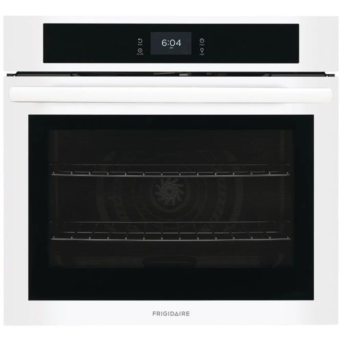 Frigidaire FCWS3027AW Single Wall Oven, 30 inch Exterior Width, Convection, Self Clean, 5.3 cu. ft. Capacity, White