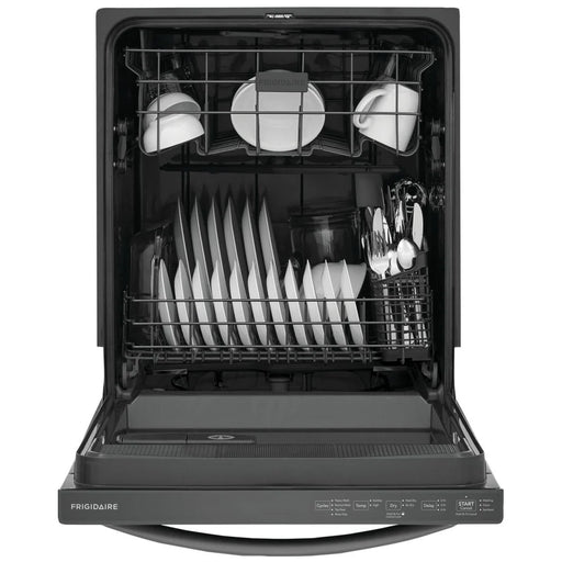 Image of Frigidaire FDPH4316AD 24 inches Fully Integrated Dishwasher in Black Stainless Steel with 4 Wash Cycles and 14 Place Settings Capacity.