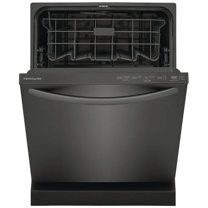 Image of Frigidaire FDPH4316AD 24 inches Fully Integrated Dishwasher in Black Stainless Steel with 4 Wash Cycles and 14 Place Settings Capacity.