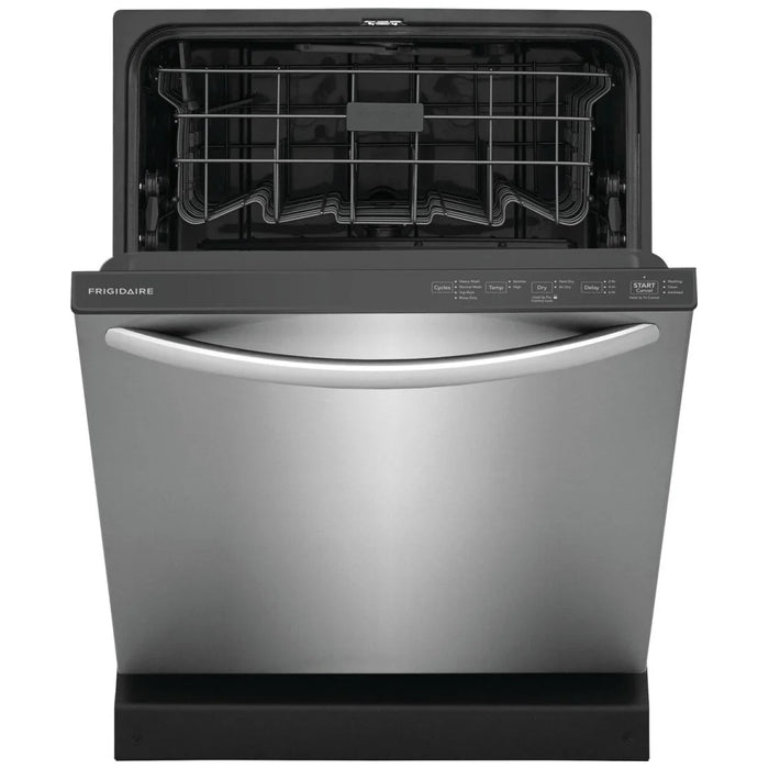 Frigidaire FDPH4316AS Stainless Steel Dishwasher with 4 wash cycles, 14 place settings, and hard food disposal.