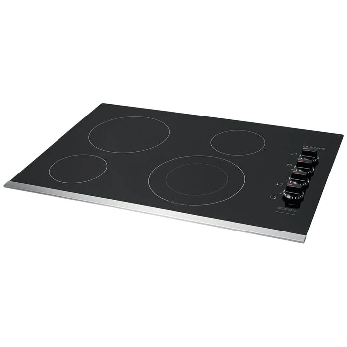 Frigidaire FFEC3025US Electric Cooktop, 30 inch Exterior Width, 4 Burners, Black colour
