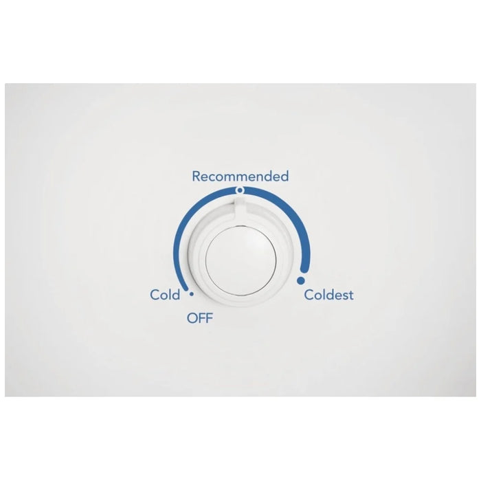 Frigidaire FFFU16F2VV Upright Freezer, 16 cu. ft. Capacity, Automatic, Reversible Door, Interior Light (Freezer), Stainless Steel colour Garage Ready, Frost Free