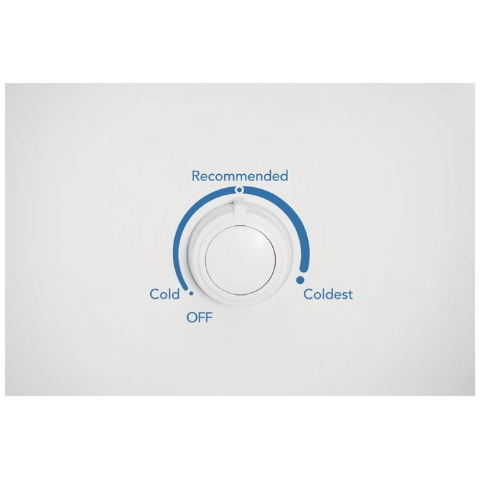 Frigidaire FFFU16F2VW Upright Freezer, 15.5 cu. ft. Capacity, Frost Free, Reversible Door, Interior Light (Freezer), White colour Garage Ready