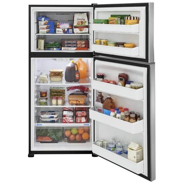 Frigidaire FFHT2022AS Top Freezer Refrigerator, 30 inch Width, ENERGY STAR Certified, 20 cu. ft. Capacity, Stainless Steel colour