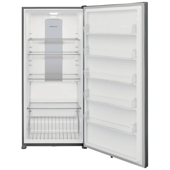 Frigidaire FFUE2024AN Upright Freezer, ENERGY STAR Certified, 20 cu. ft. Capacity, Automatic, Reversible Door, Interior Light (Freezer), Carbon colour Frost Free, Garage Ready