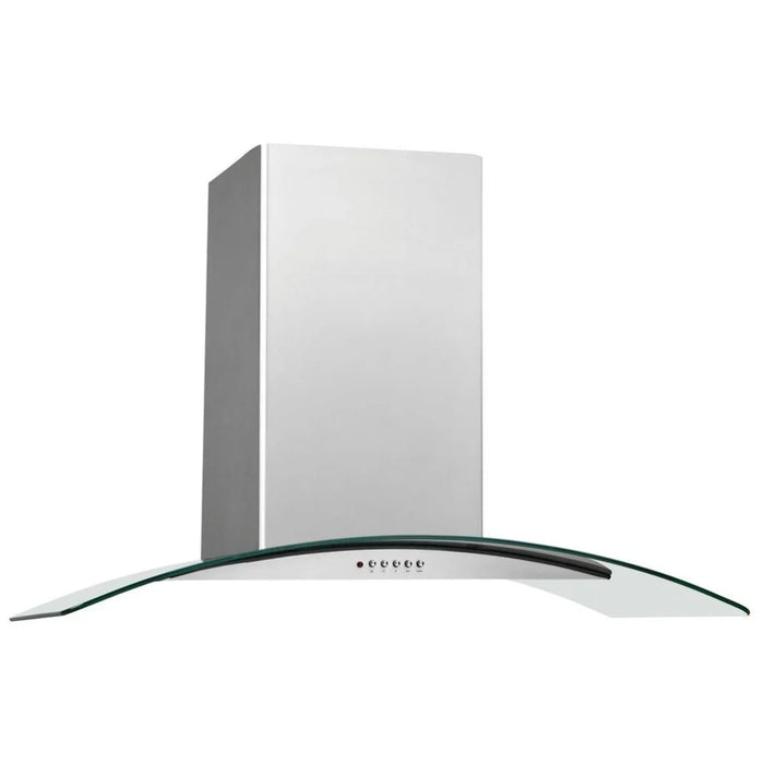 Frigidaire FHWC3660LS Range Hood, 36 inch Exterior Width, Chimney, Wall Mounted, 400 CFM, Accepts Both, Halogen , Dishwasher Safe Filters, 3, Stainless Steel colour Blower Included