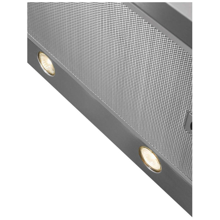 Frigidaire FHWC3660LS Range Hood, 36 inch Exterior Width, Chimney, Wall Mounted, 400 CFM, Accepts Both, Halogen , Dishwasher Safe Filters, 3, Stainless Steel colour Blower Included