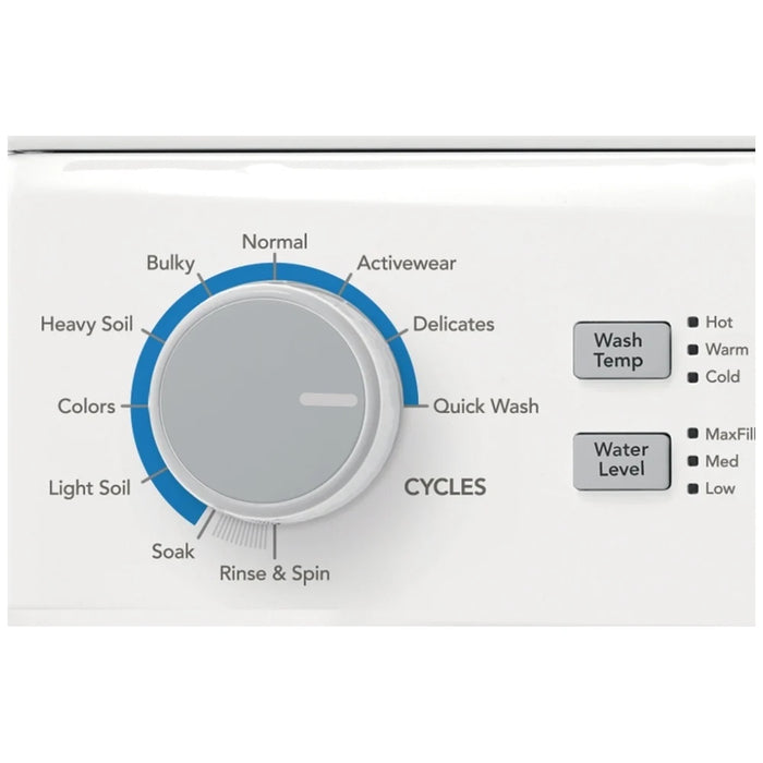 Frigidaire FLCE752CAW 27 inches Washer & Dryer Set with Agitator.