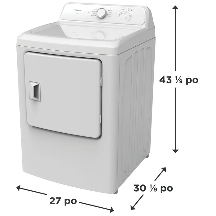 Frigidaire FLVG7000AW Gas Dryer, 7 cu. ft. Dryer
