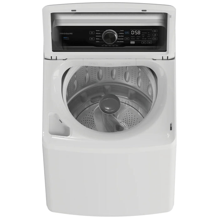 Frigidaire FLVW7523BW Top Load Washer, ENERGY STAR Certified, 5.1 cu. ft. Washer Capacity, 10 Wash Cycles, 5 Temperature Settings, 710 RPM Washer Spin Speed, Agitator, White colour No Delay Start Function