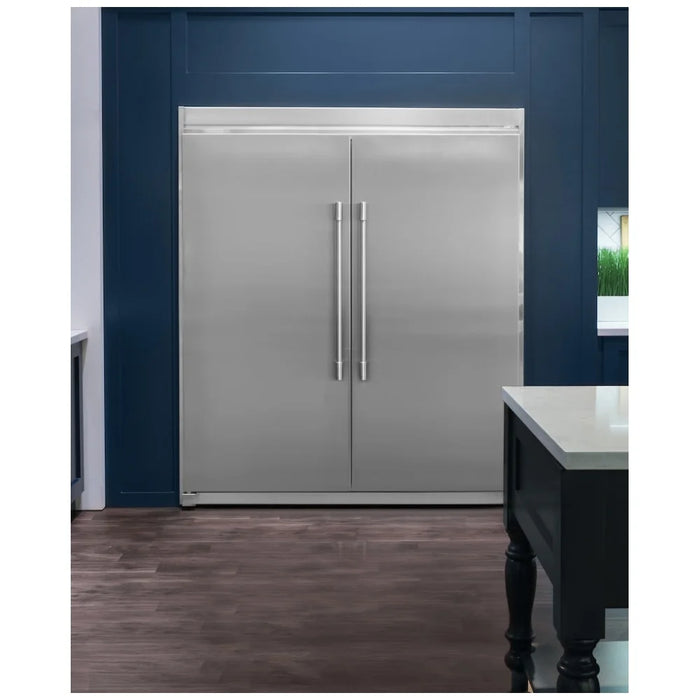 Frigidaire Professional Fpfu19f8wf Upright Freezer, 33 Inch Width, 18.6 Cu. Ft. Capacity, Frost Free, Reversible Door, Interior Light (freezer), Ice Maker, Stainless Steel