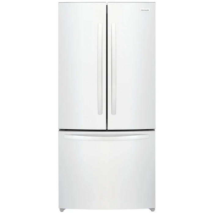 Frigidaire FRFG1723AW French Door Refrigerator, 32 inch Width, 17.6 cu. ft. Capacity, Counter Depth, Ice Dispenser (Freezer Located)