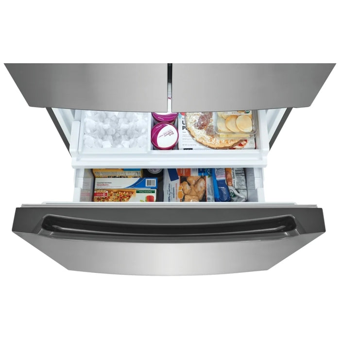 Frigidaire FRFG2033AV Counter Depth French Door Refrigerator, 33 inch Width, 19.6 cu. ft. Capacity, Counter Depth, Water Dispenser (Interior), Ice Dispenser (Freezer Located)