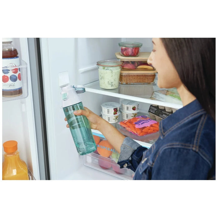 Frigidaire FRFG2033AV Counter Depth French Door Refrigerator, 33 inch Width, 19.6 cu. ft. Capacity, Counter Depth, Water Dispenser (Interior), Ice Dispenser (Freezer Located)